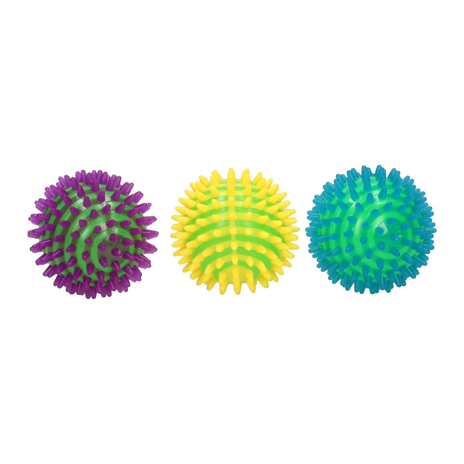 Stuiterbal spikey met licht 9cm