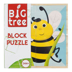 - Houten Blokpuzzel Dieren FSC 4 stuks