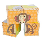 - Houten Blokpuzzel Dieren FSC 4 stuks