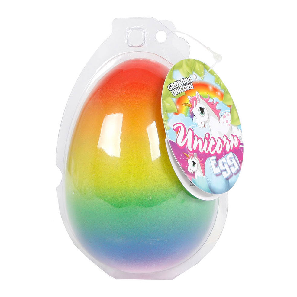 Unicorn - Unicorn groei-ei rainbow meisjes 11 cm