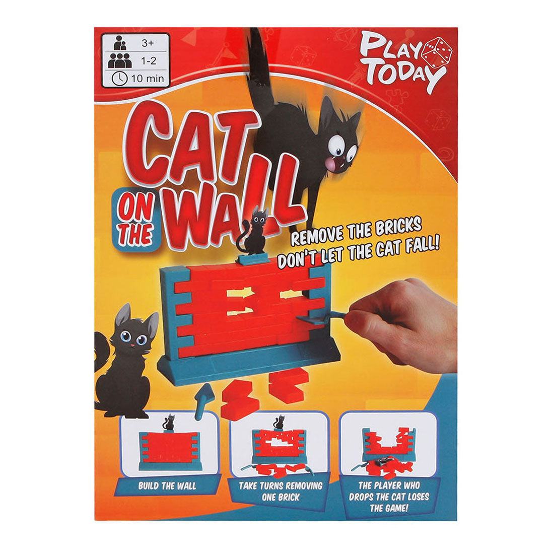 Play today cat on the wall spel 15x14cm