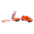 Kids Globe - vw transporter met pijlwagen en licht die-cast