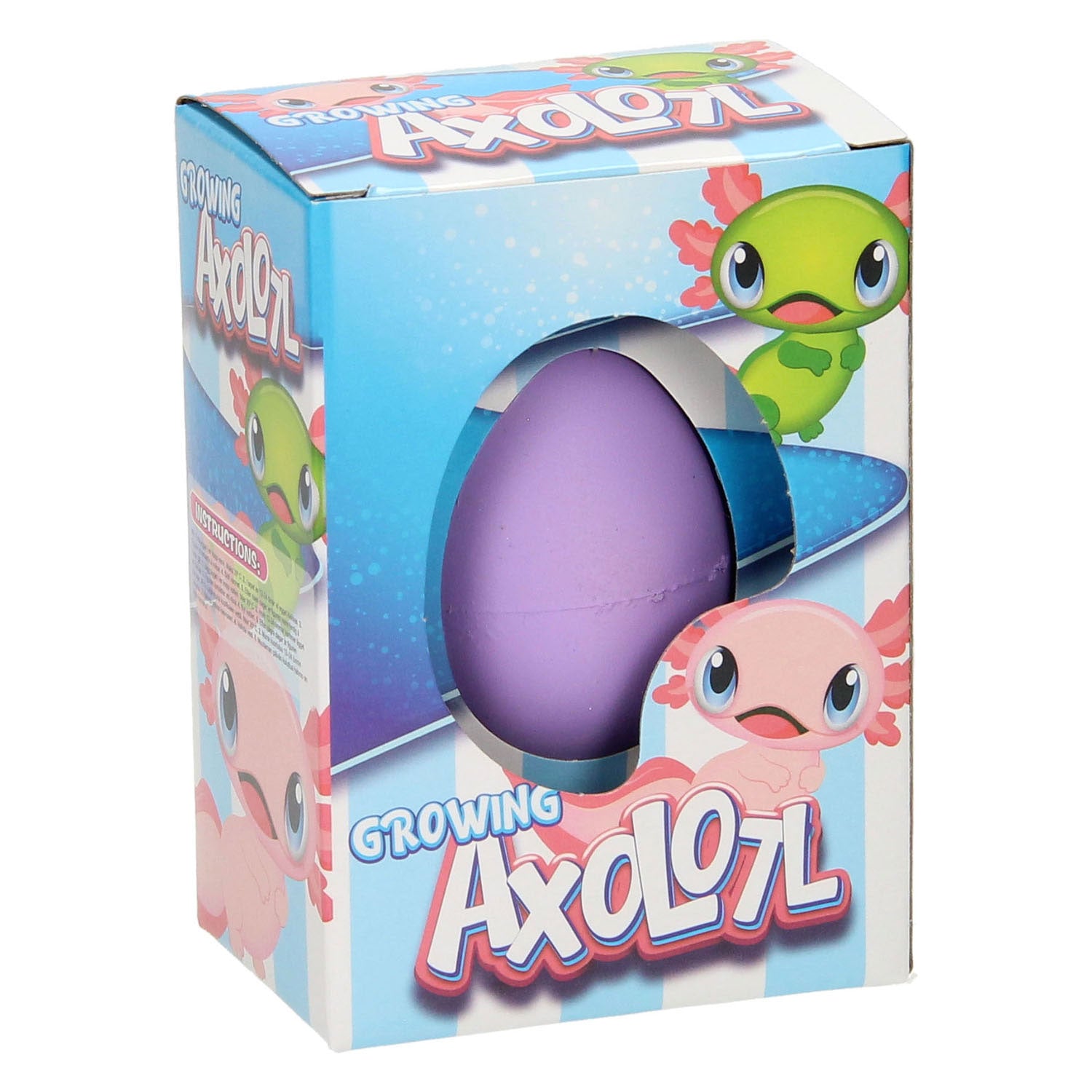 Ei met groeiende axolotl 6cm