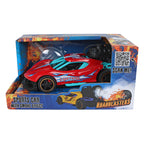 Roadblasters pull-back raceauto met rook, licht en geluid