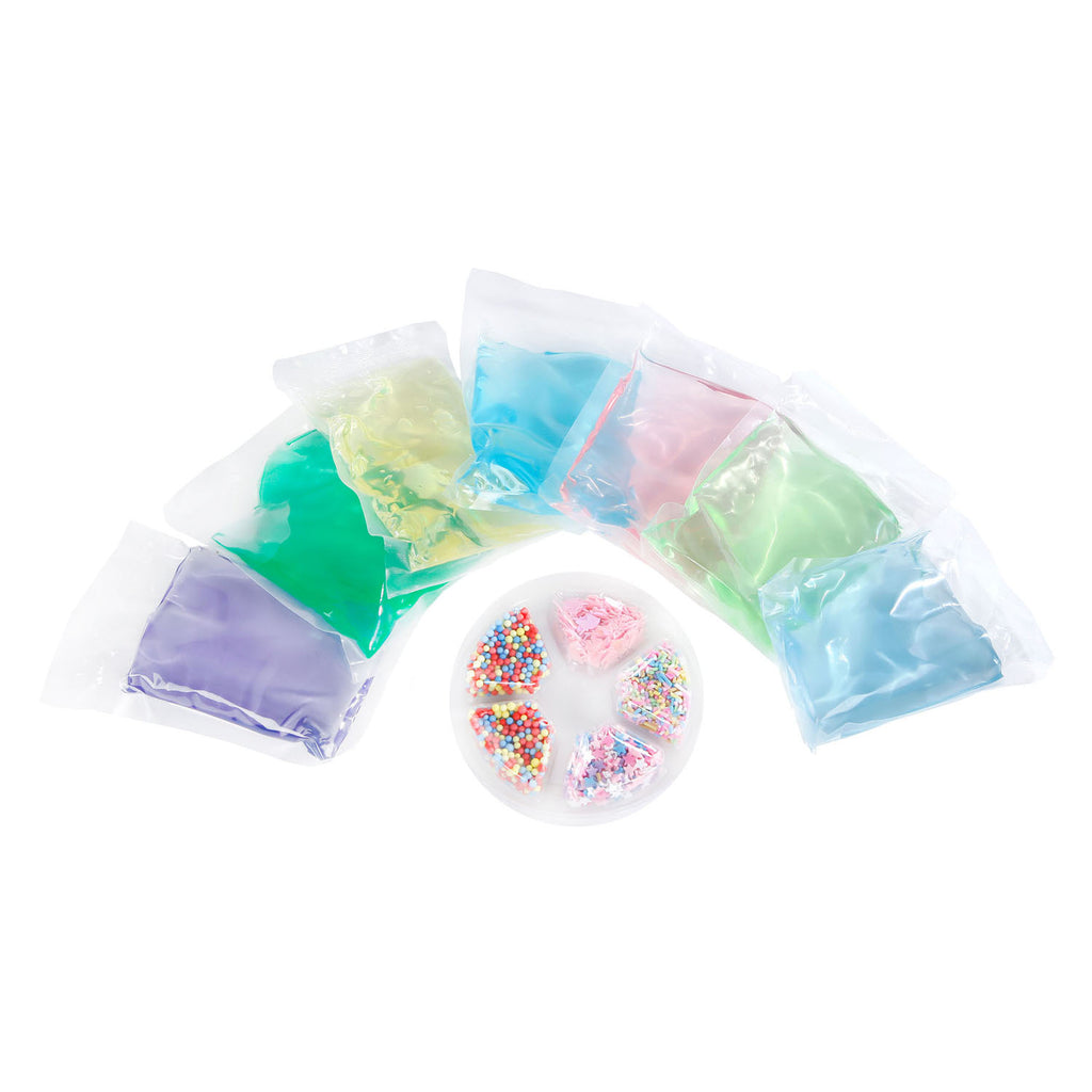 Ty mix je eigen eenhoorn put met glitter en kralen, 700gram