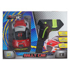 Rc roadstar bestuurbare rally auto met licht 2.4ghz rood, 13cm