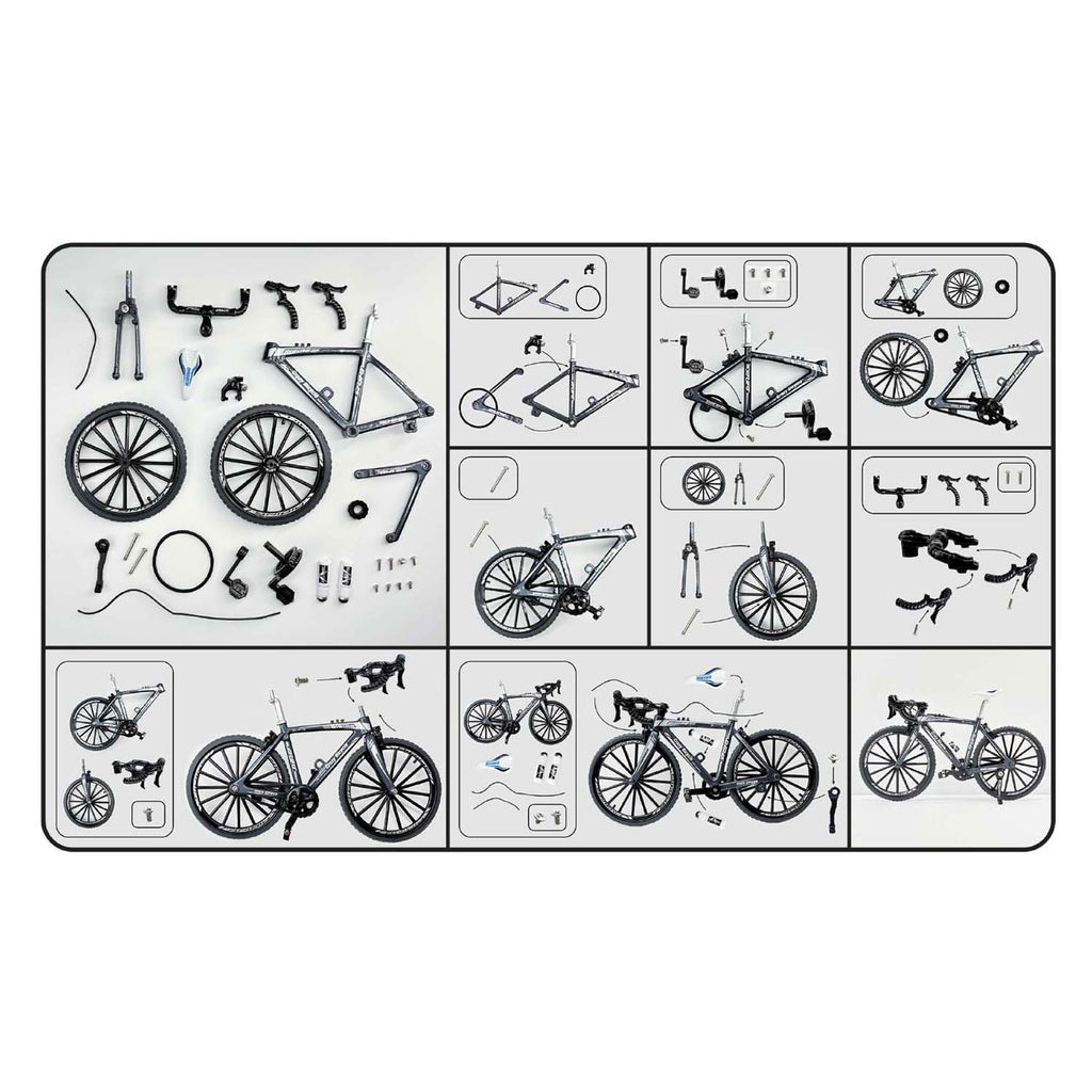 VAN MANEN - VAN MANEN Racefiets bouwpakket die-cast speelgoed fiets 195cm multicolor.