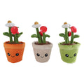 Take me home knuffel plant pluche - aardbeienplant, 23cm