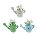 Take me home knuffel plant pluche - gieter met bloemen, 20cm