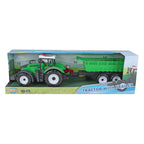 2-Play - 2- tractor met aanhanger en kiepfunctie met licht en geluid