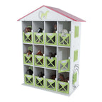 Kids Globe - paarden opbergbox met 12 boxen
