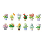 Bloemen bouwset plant in pot
