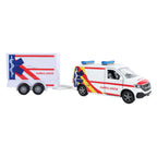 Kids GLOBE - Kids GLOBE vw transporter ambulance met aanhangwagen