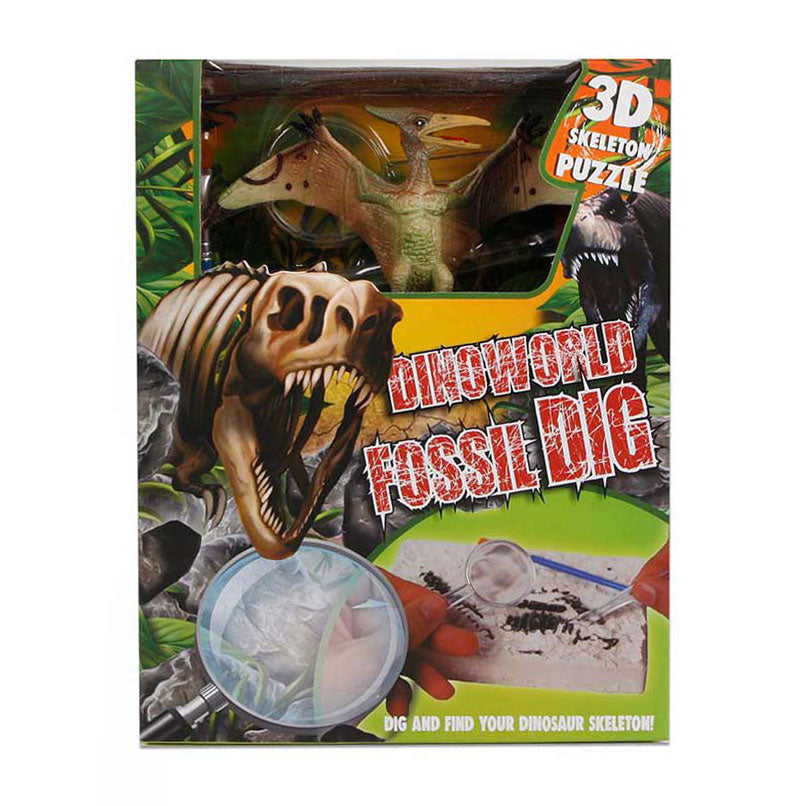 - DinoWorld Fossiel Hakken - Puzzel met Extra Dinosaurus Figuur