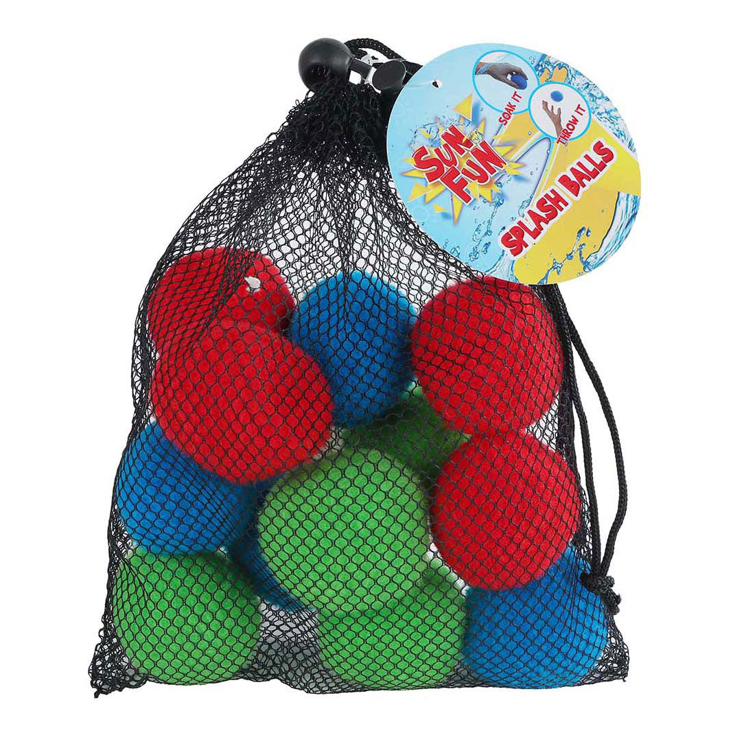 Sun Fun - Sun Fun 12 gekleurde waterballen in opbergtas 6cm