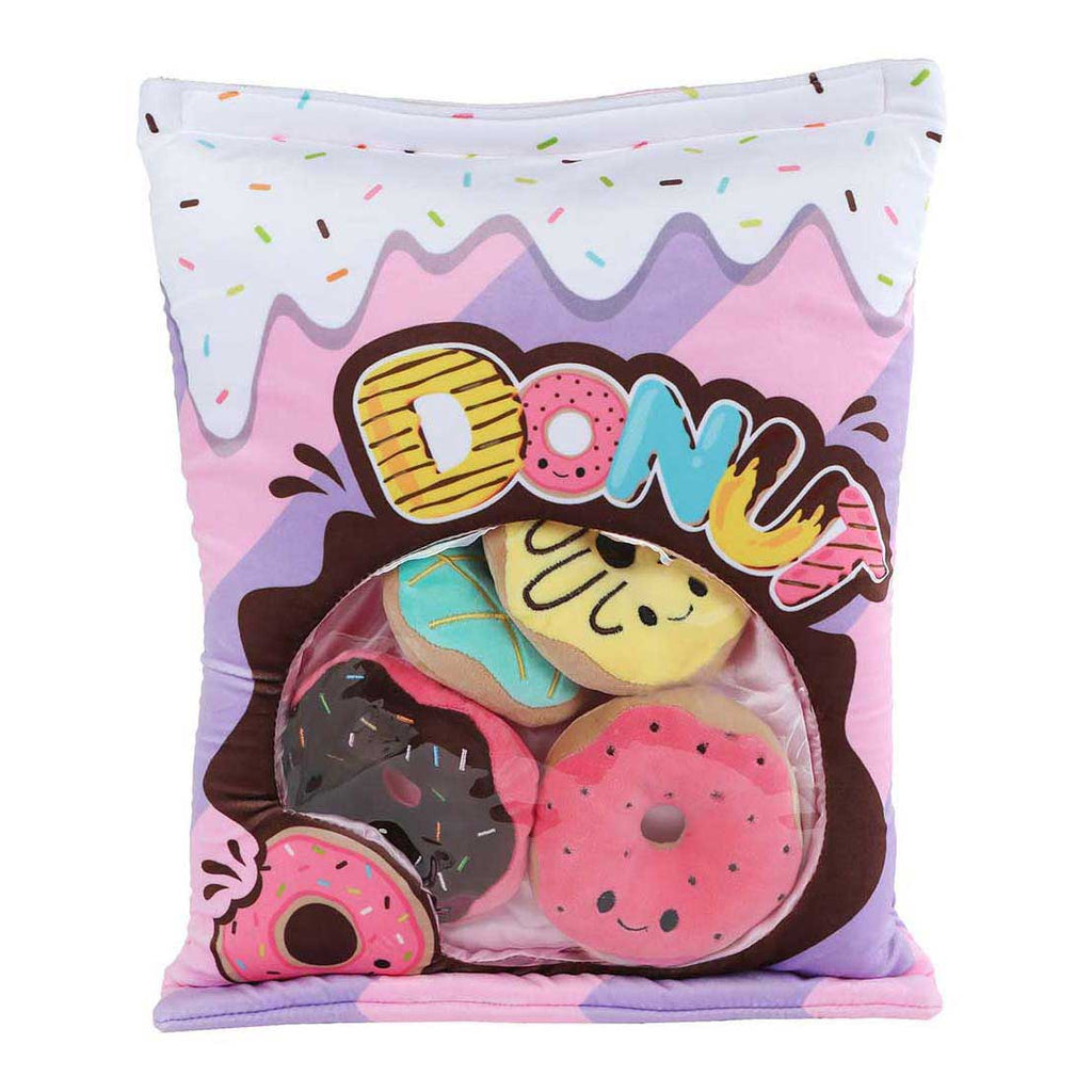 Van manen fluffy menu pluche met 4 donuts - 40cm