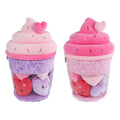 Van manen fluffy menu pluche ijsje met 4 hartjes - 36cm