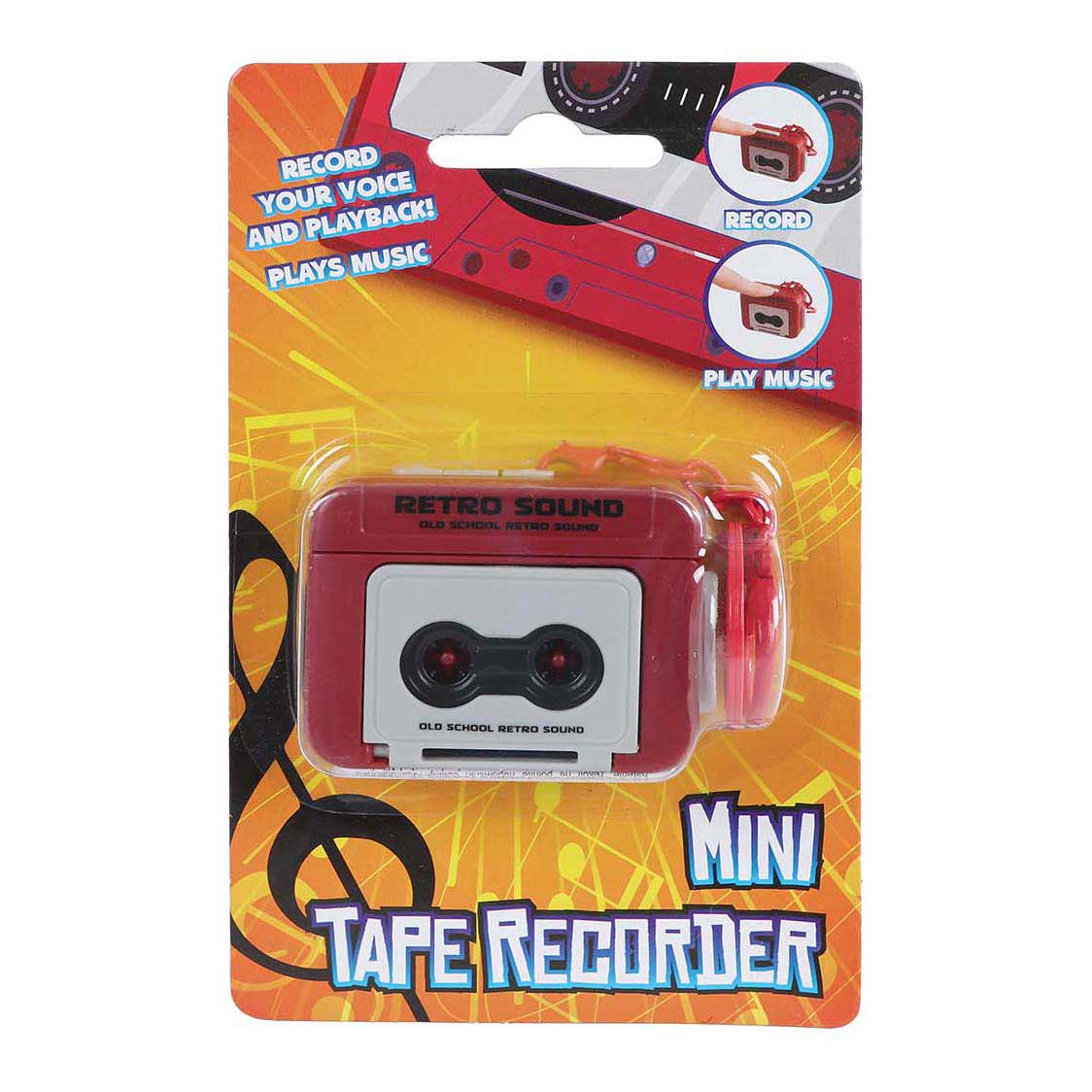 - Sleutelhanger Cassetterecorder
