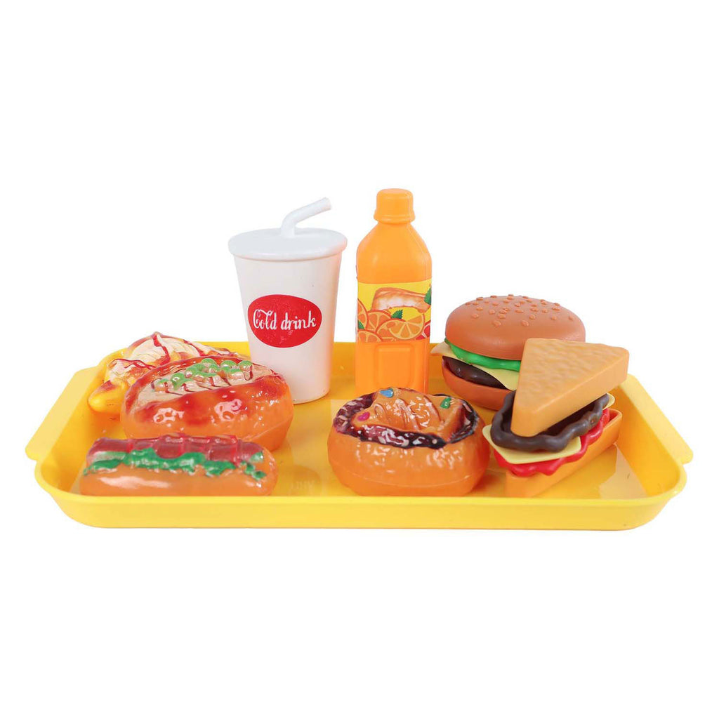 Speelset fastfood mini menu 8 9 delig 4ass 10x16,5cm