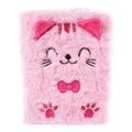 Glamour - Glamour fluffy kat notitieboek a5 roze - 80pag.