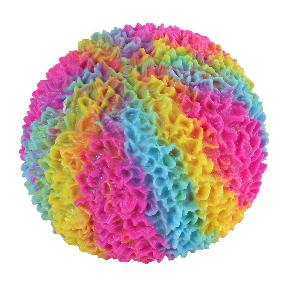Pufferbal funky mania rainbow 18cm