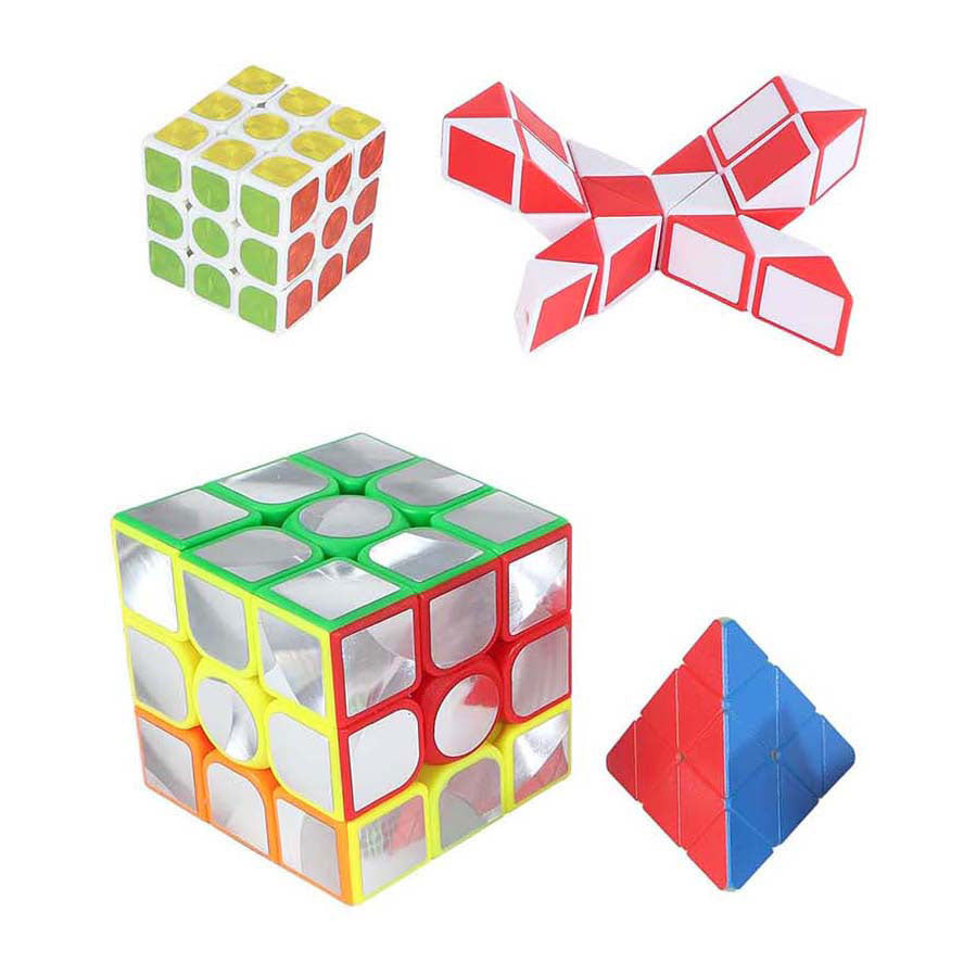- Brain Games Puzzelkubus Set - 4 stuks
