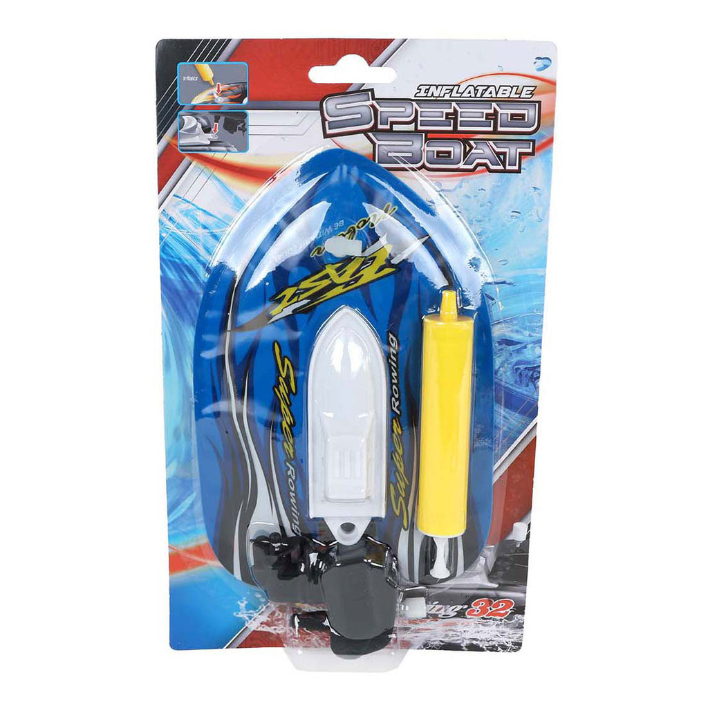 Van manen veenendaal bv speedboot opblaasbaar m pomp en opwindfunctie 17cm 3 assorti