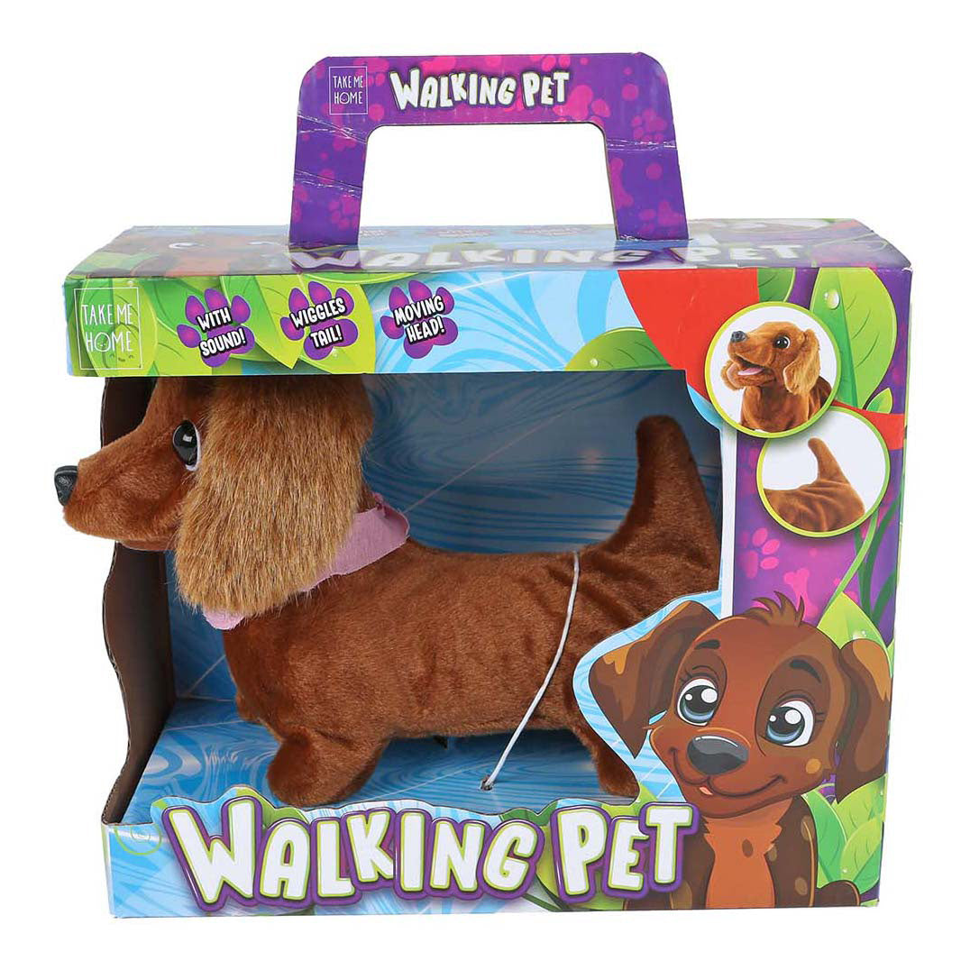 Take Me Home - Take Me Home interactieve loophond teckel - 19cm