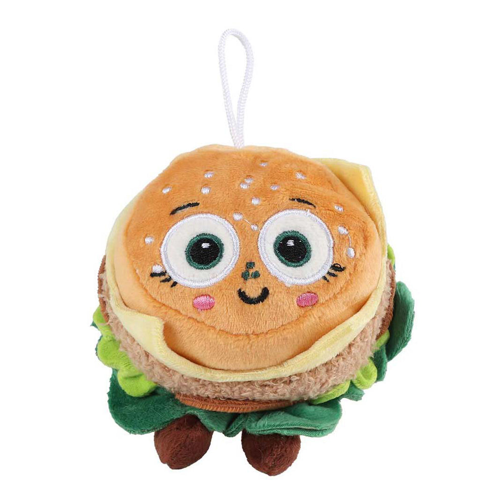 Fluffy menu food pluche 4ass 13cm