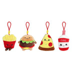 - Fluffy Menu Fastfood Sleutelhanger Pluche - 9-12cm