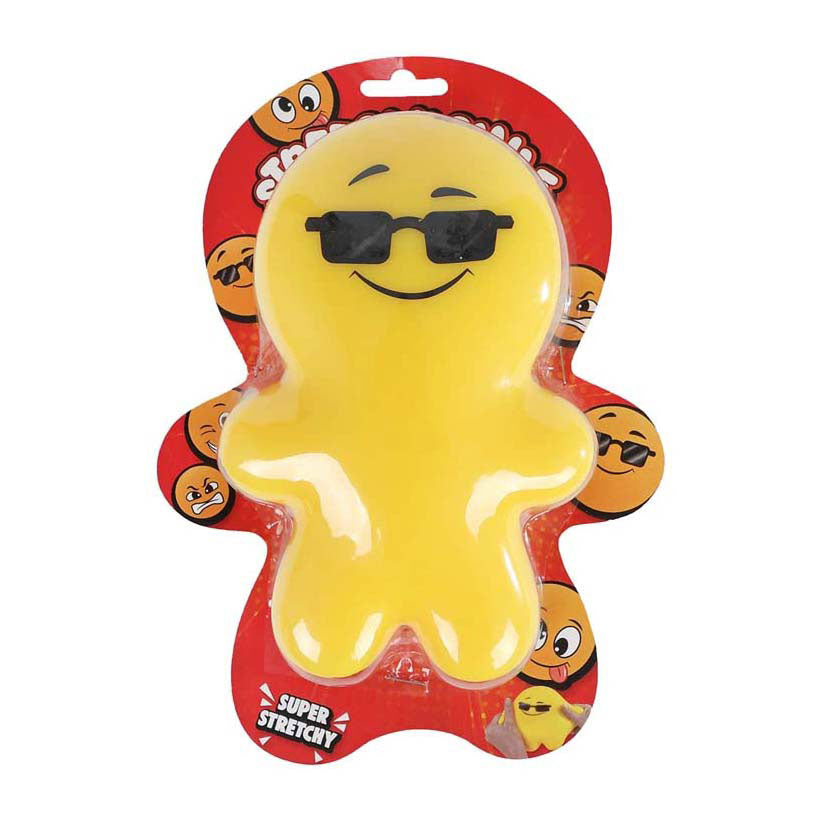 Emoji poppetje squeeze anti-stress 4ass 17cm