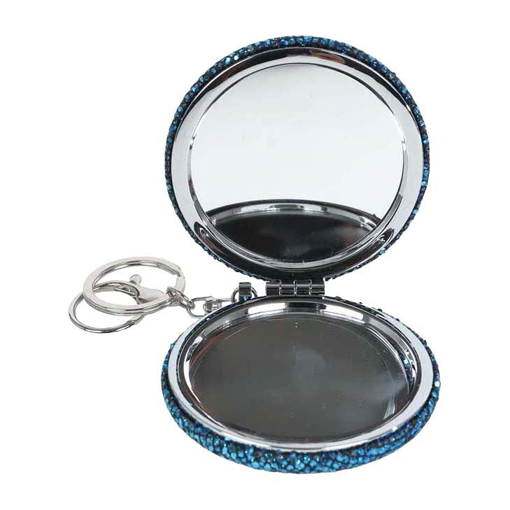 - Glamour spiegeltje diamantjes 3ass 75cm