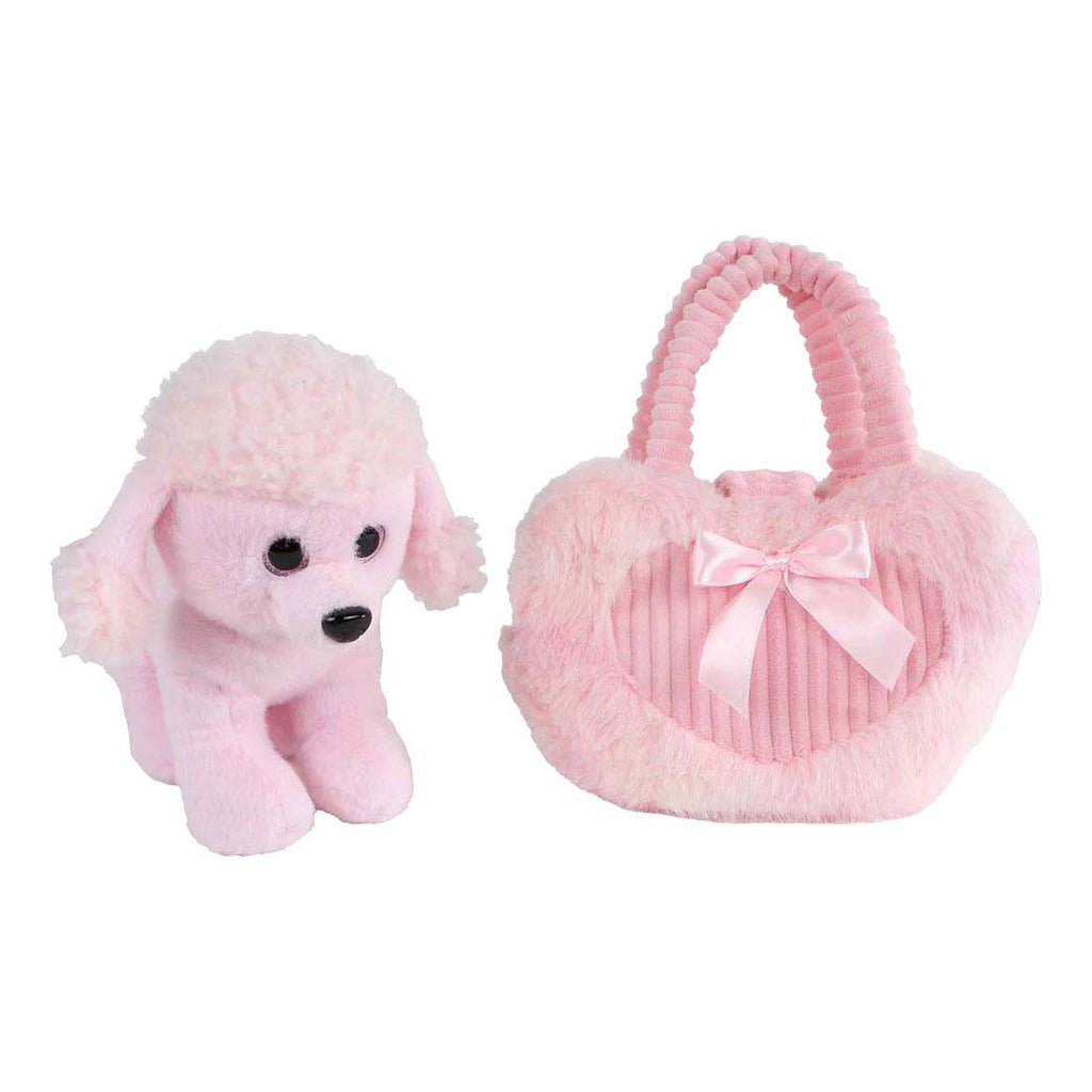 Take Me Home - Take Me Home poedel in tas roze - 33x30cm