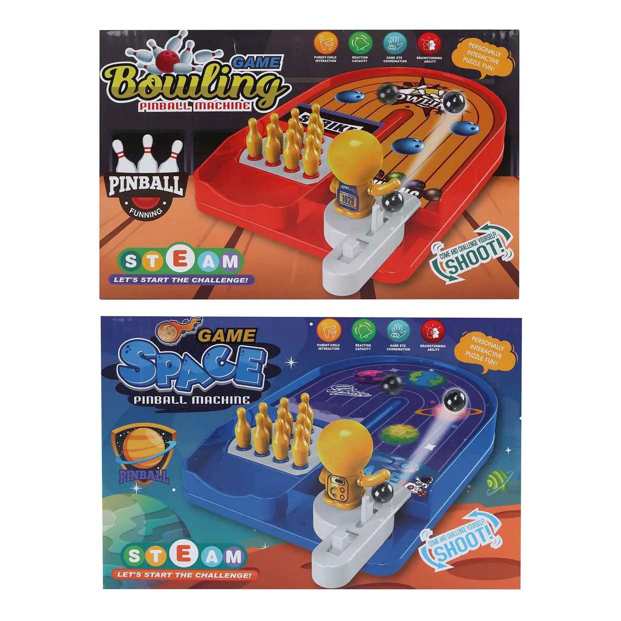 - Pinball Bowling Game 19x13x35cm