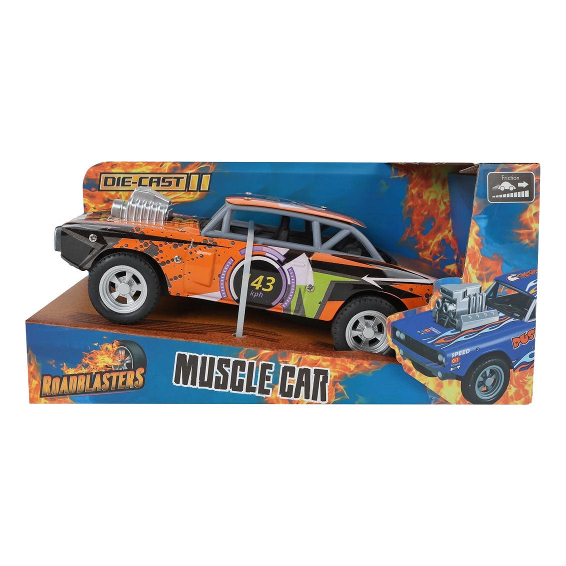 - Roadblasters Muscle Car Oranje - 20 cm