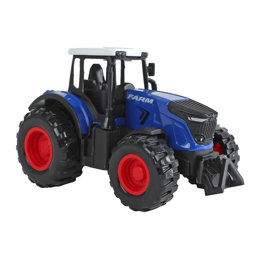 Kids Globe - metalen tractor pull back - 12 cm
