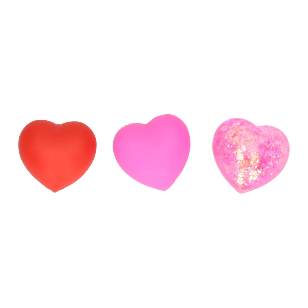 - Squishy Sensorische Hartjes 4cm - 3st.