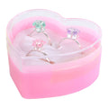 - Glamour Petit Paris Ringen met Diamantjes in Hartendoos - 3st.