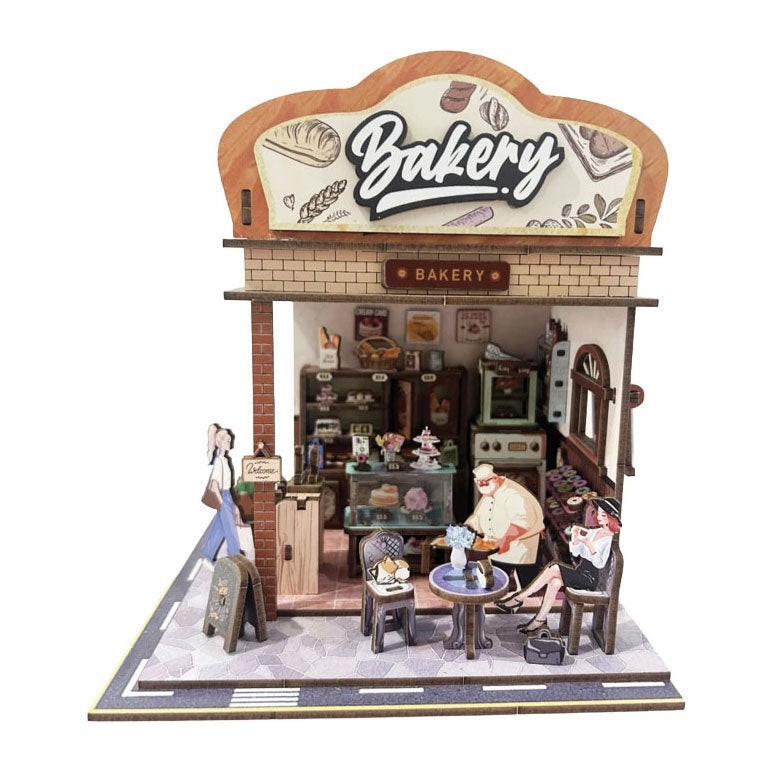 - Woodworks Houten Bouwpakket Bakery met Licht - 185dlg.