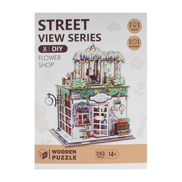 - Woodworks Houten Bouwpakket Flower Shop met Licht - 238dlg.