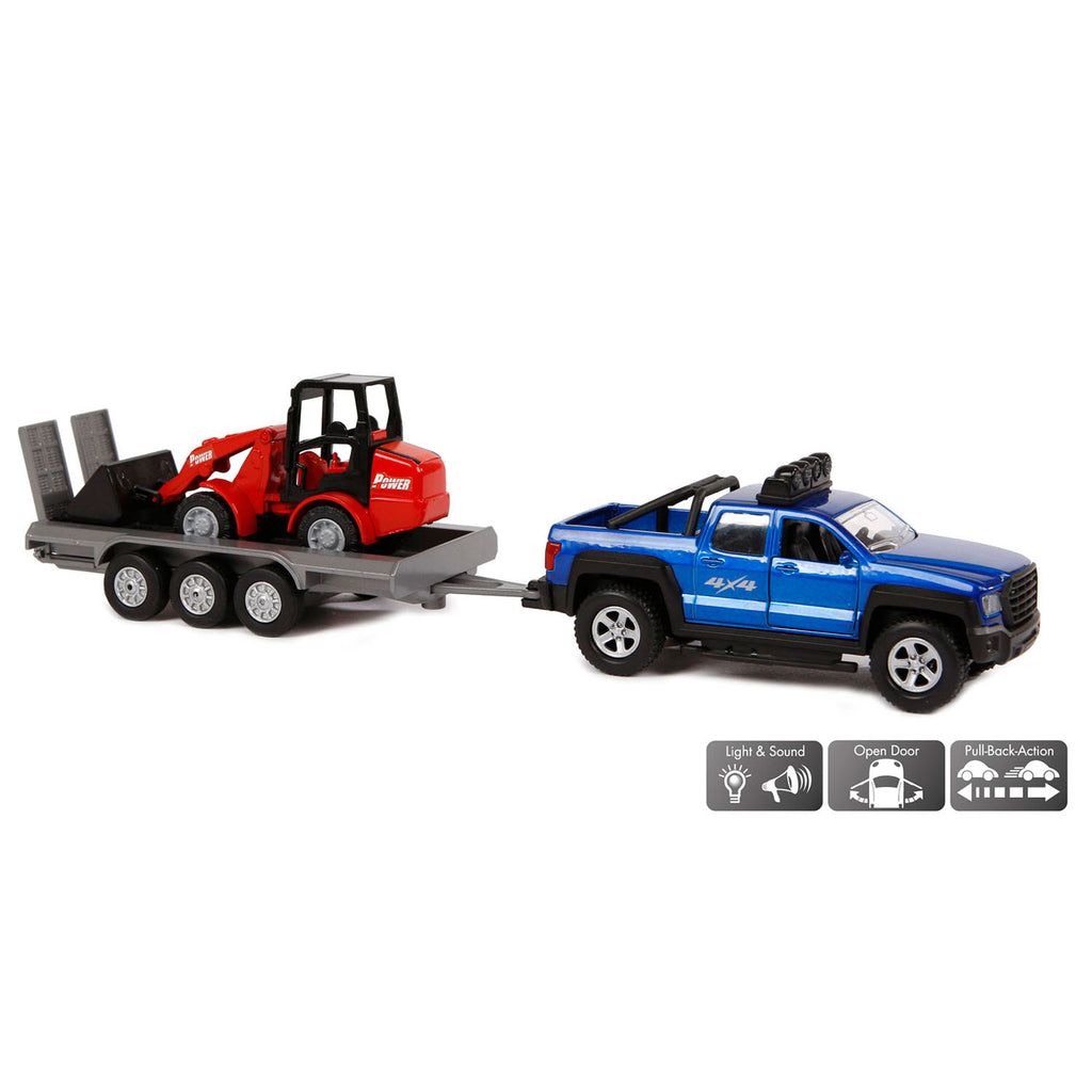 Kids globe terreinwagen met shovel 30cm