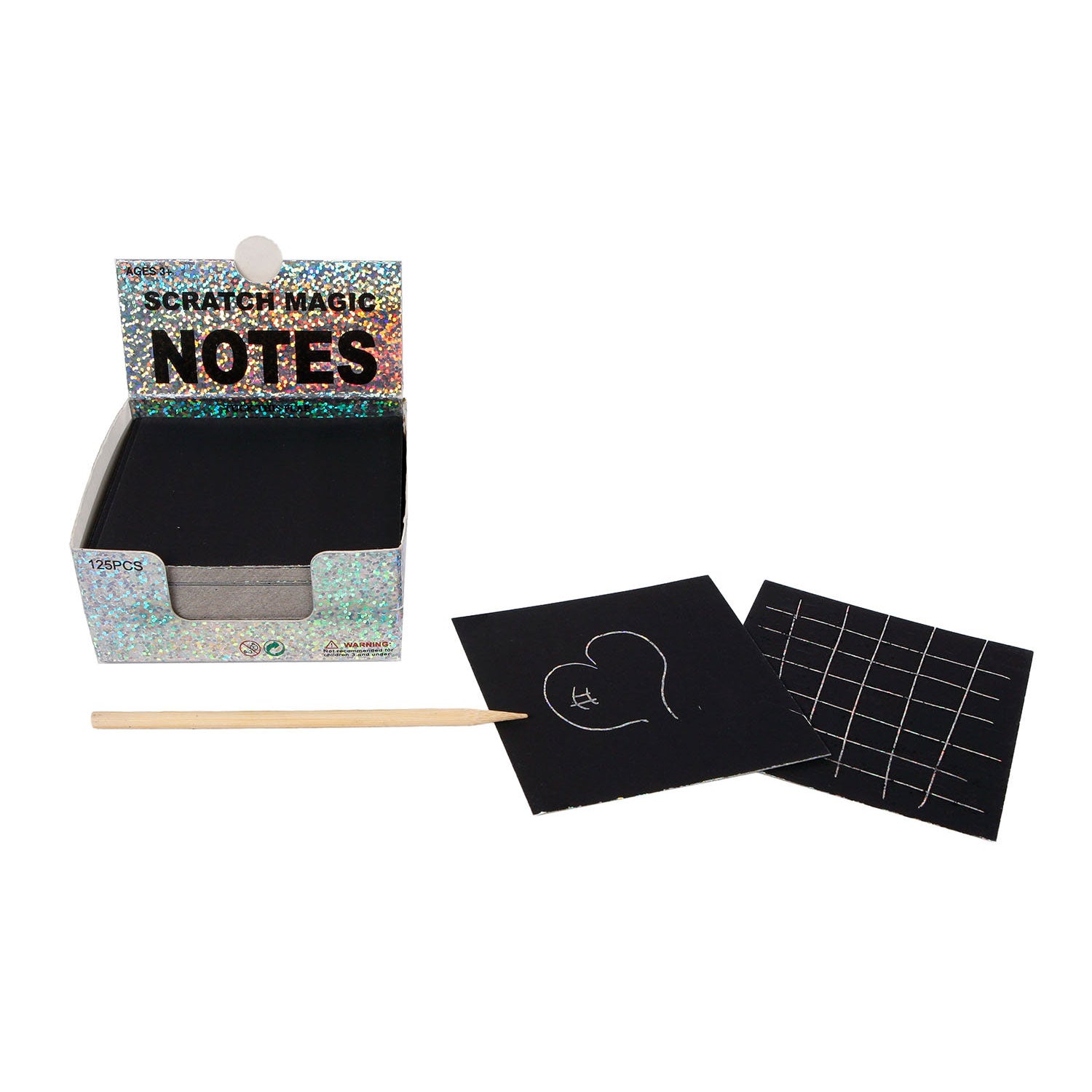 Scratch memoblaadjes met kraspen