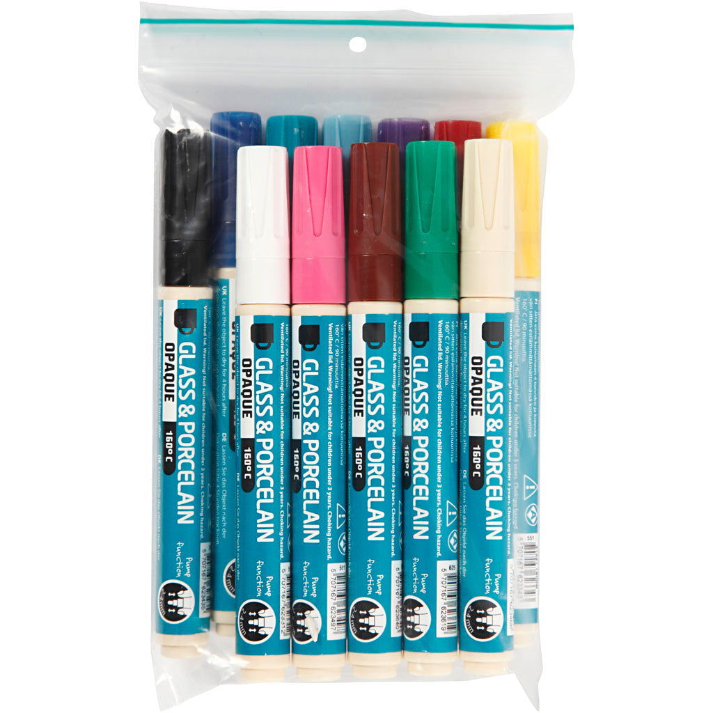Creativ Company - Creativ Company Https://www.cchobby.nl/glas-en-porseleinstift-lijndikte-2-4-mm-dekkend-diverse-kleuren-12-stuk-1-doos