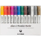 Creativ Company - Creativ Company Https://www.cchobby.nl/glas-porseleinstiften-lijndikte-1-2-mm-semi-dekkend-diverse-kleuren-12-stuk-1-doos