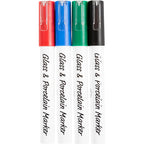 Creativ Company - Creativ Company Https://www.cchobby.nl/glas-porseleinstiften-lijndikte-1-2-mm-semi-dekkend-zwart-blauw-groen-rood-4-stuk-1-doos