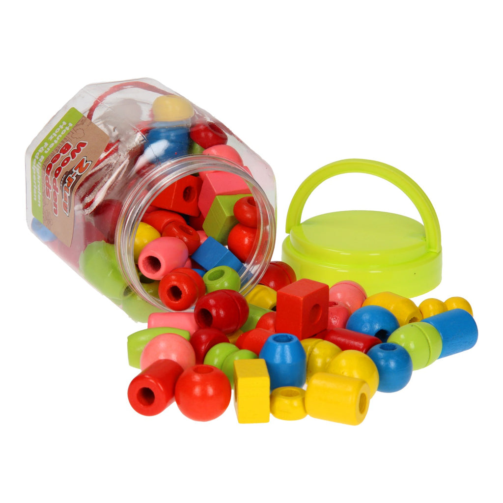 - Houten Kralenset 72st.