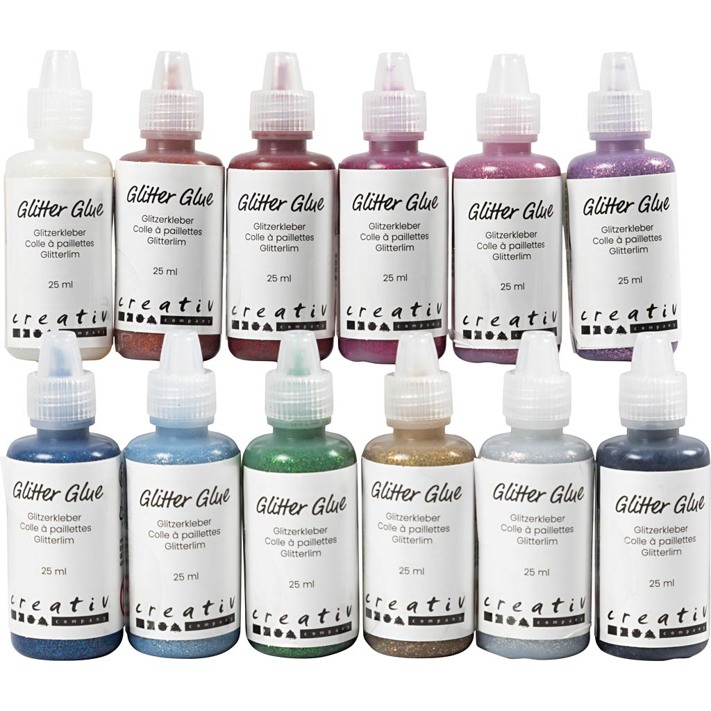 Creativ Company - Creativ Company Https://www.cchobby.nl/glitterlijm-diverse-kleuren-12x25-ml-1-doos