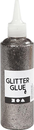 Creativ company glitterlijm zilver, 118ml
