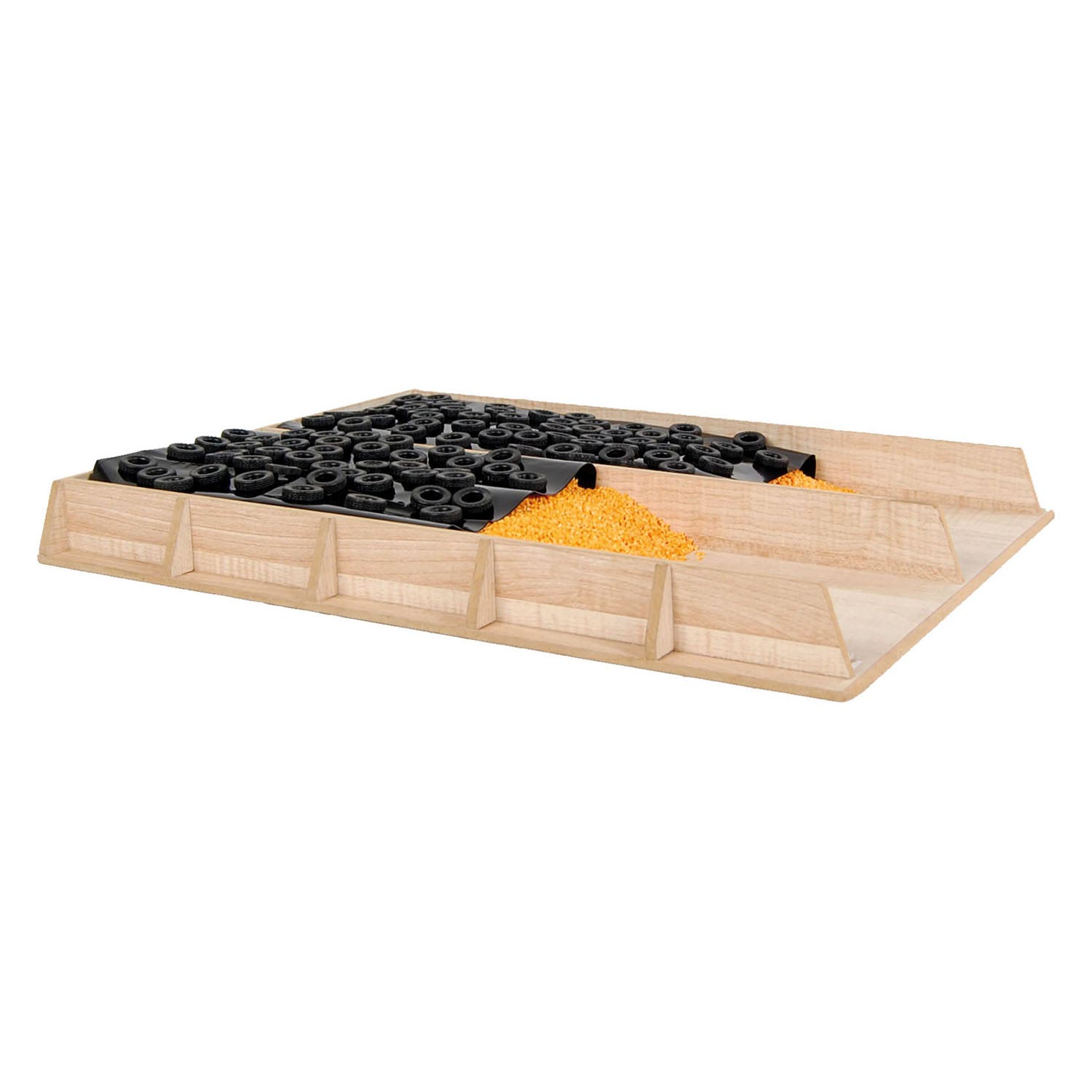 Kids globe sleufsilo hout 38x46x5 cm voor traktoren 1 32