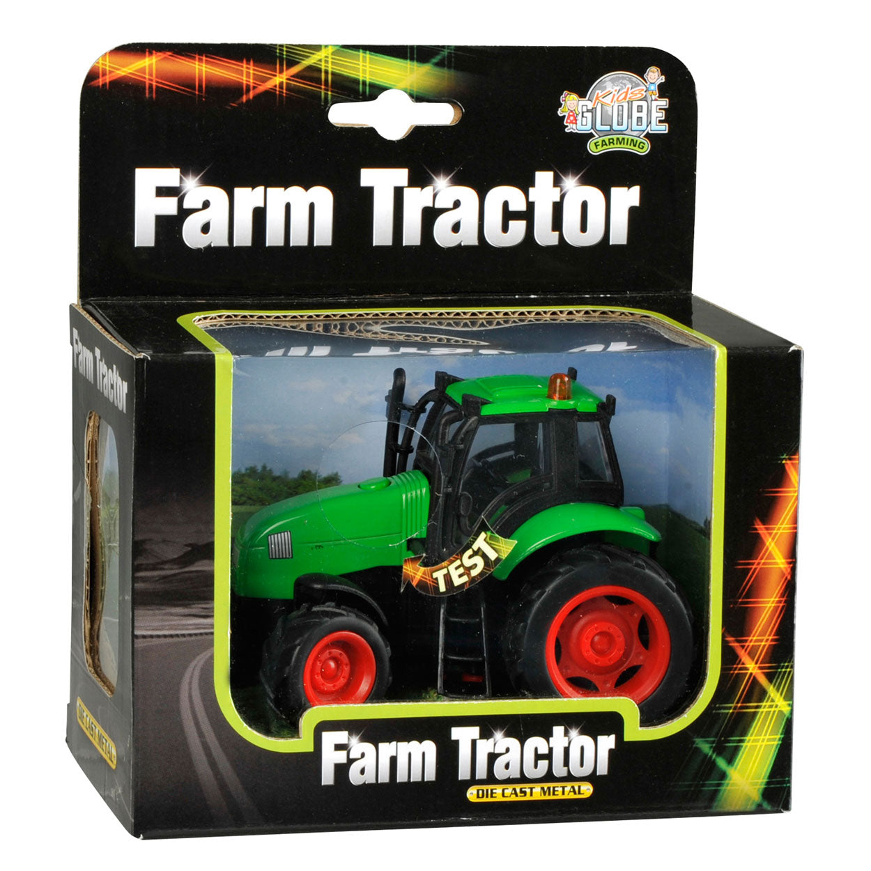 Kids Globe - tractor met licht en geluid 1:32